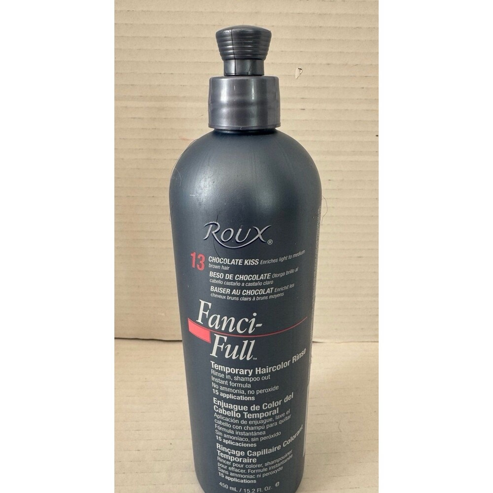 Roux Fanci-Full Instant Hair Color Rinse, 13 Chocolate Kiss, 15.2 Fluid Ounce